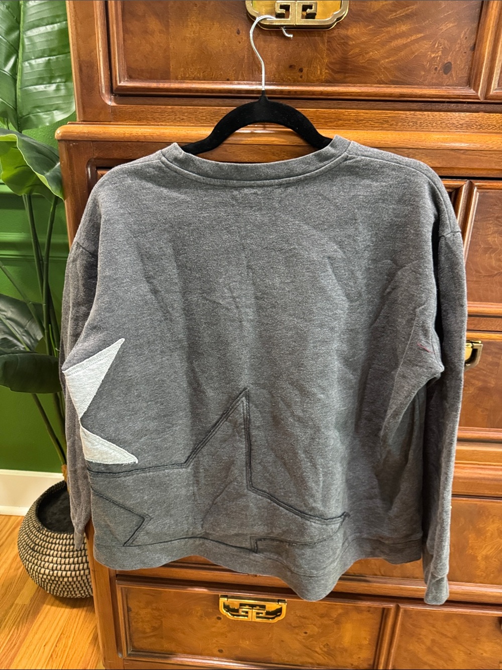 Stella McCartney Gray Sweatshirt with Star Appliqués - Picture 5 of 5